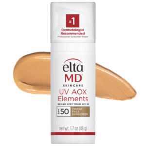 EltaMD UV AOX Elements Tinted Face Sunscreen SPF 50 – Mineral Sunscreen Lotion with Antioxidants, 1.7 oz Pump