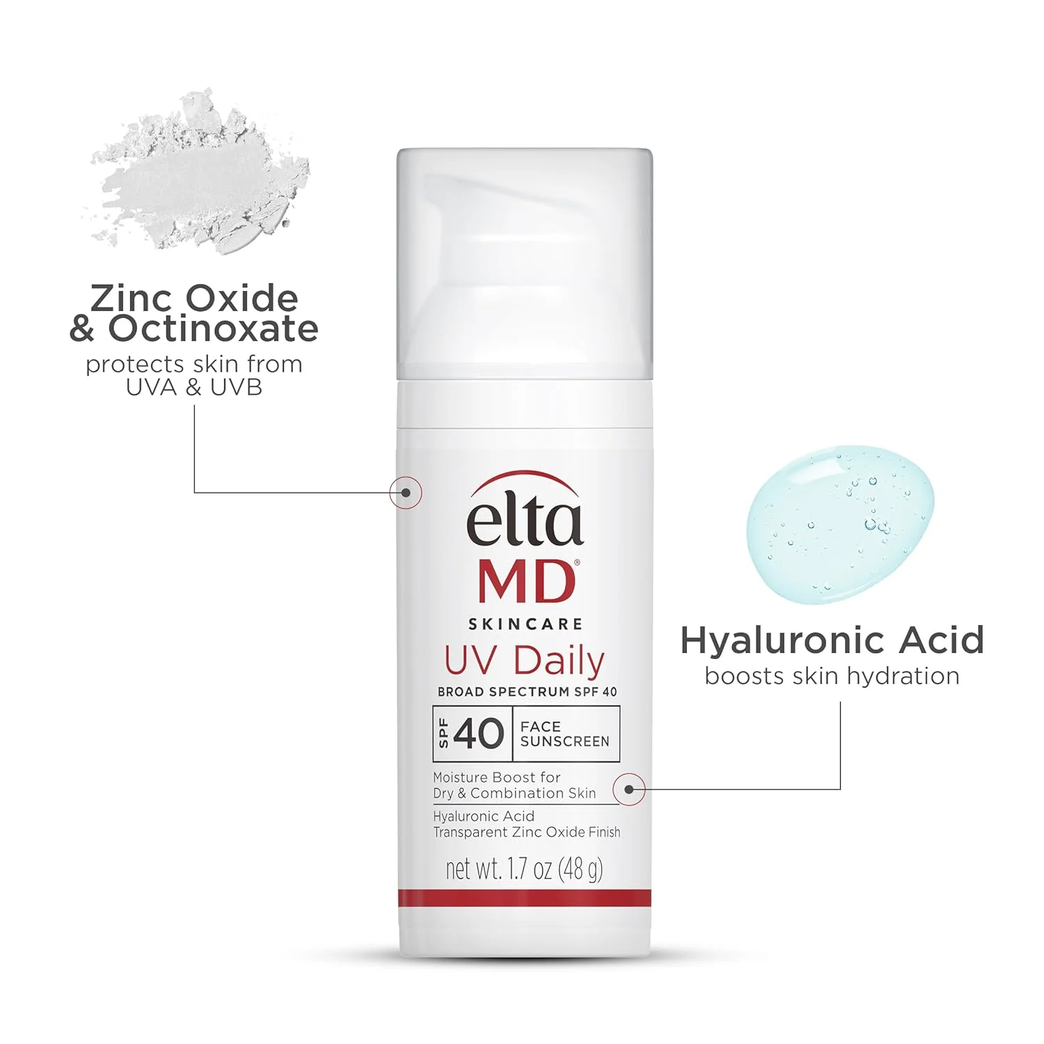 EltaMD UV Daily Sunscreen SPF 40, 1.7 oz - Image 2