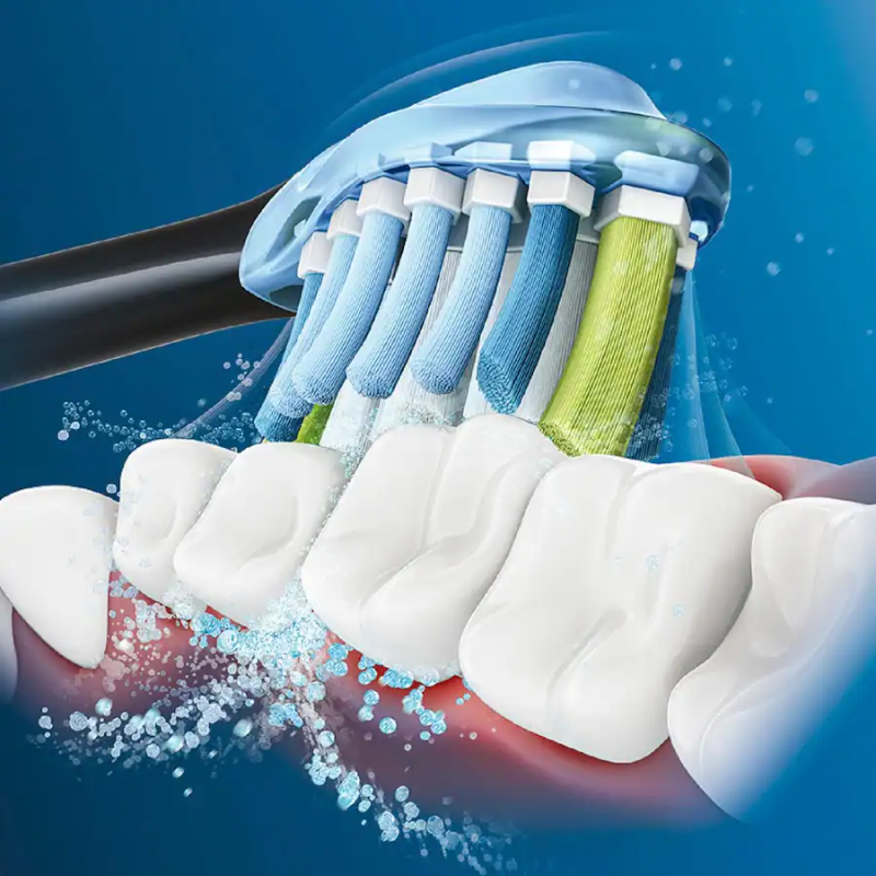 Philips Sonicare - Premium Plaque Control Brush Heads (4-Pack) - Black - Image 4