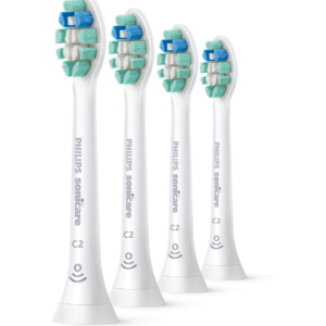 Philips Sonicare C2 Plaque Control Brush Heads – Original Replacement, White, 4 Pack, Model HX9024/77